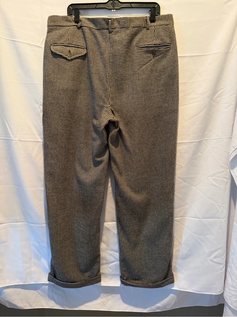Vintage Ralph Lauren Black and White Houndstooth Dress Pants Office Size 36W